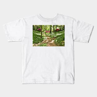 Pathway through a Woodland Kids T-Shirt